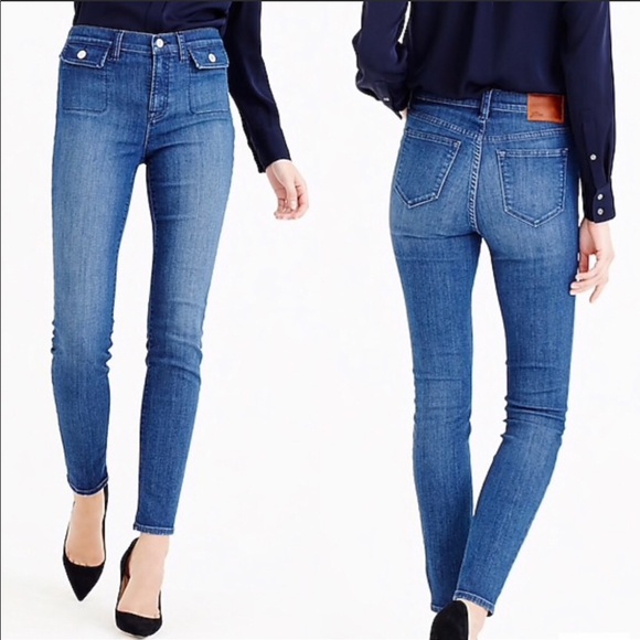 J. Crew Denim - J. Crew High Rise Lookout Skinny Novelty Patch 26